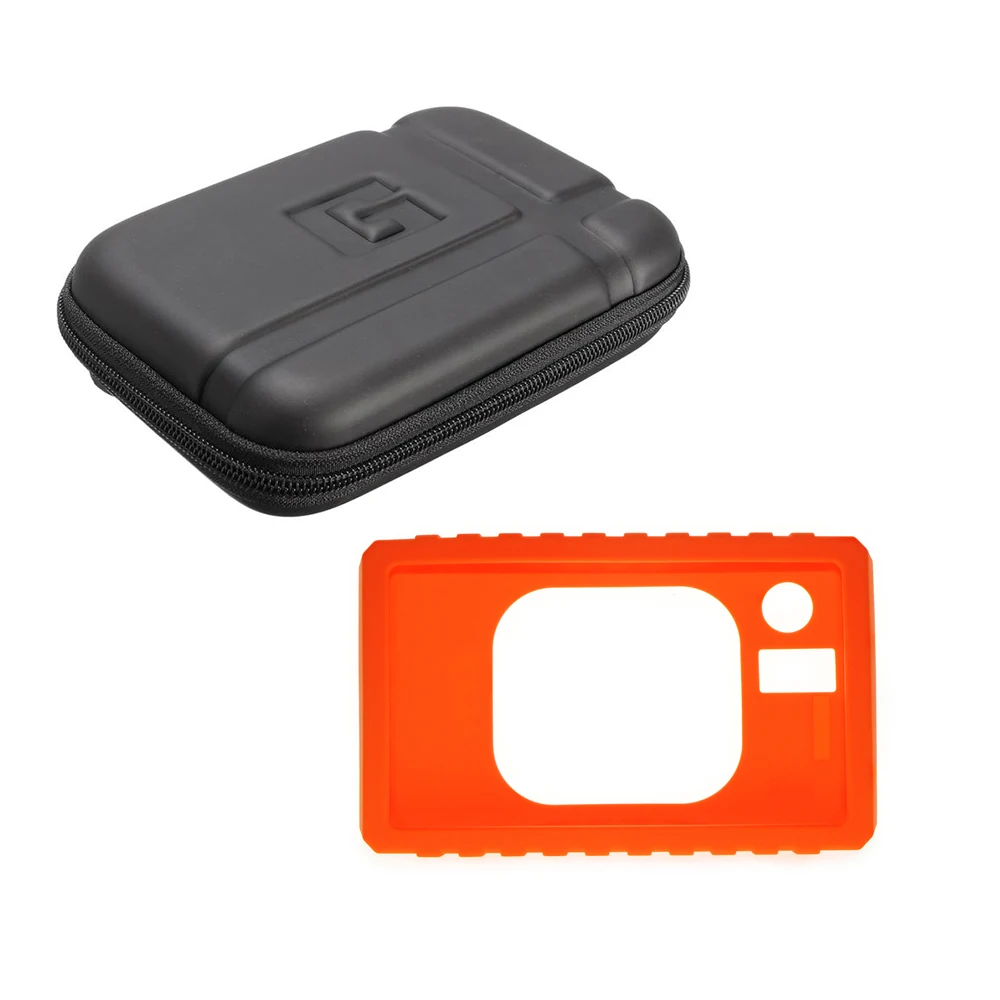 Silicone Case Cover Skin + Portable EVA Storage Protect Bag Pouch for Garmin ZUMO XT GPS Accessories