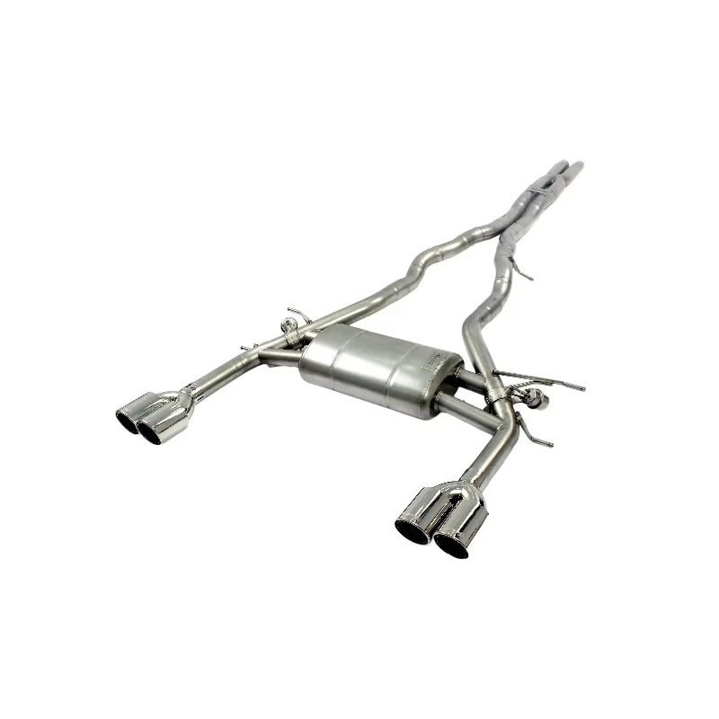 Hot-selling Wholesale Car Muffler and Exhaust Systems Stainless Steel Twin Exhaust Pipe Muffler for Jaguar F-Type