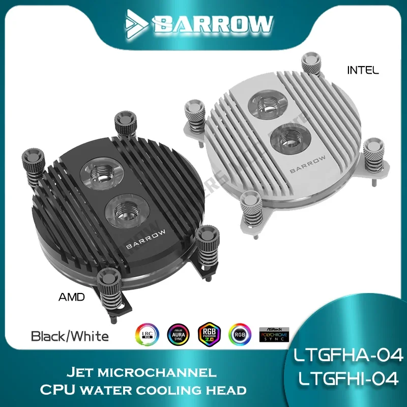 

Barrow CPU Block AM5 AM4 для Intel LGA1700 115X 20XX /AMD AM3 Ryzen 5 7 9 X470 X570