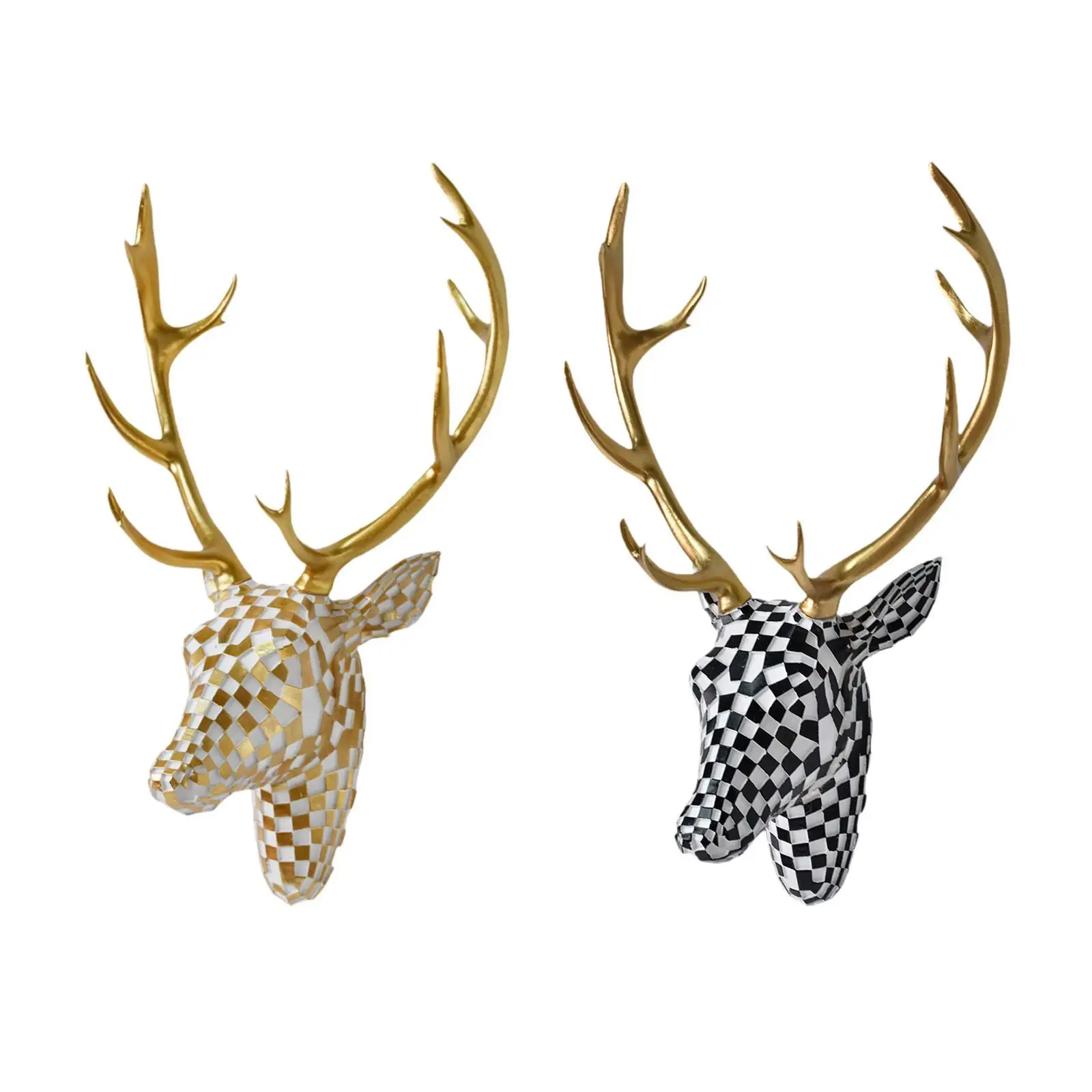 Deer Head Wall Mount Decor Wall Decoration for Indoor Living Room Office