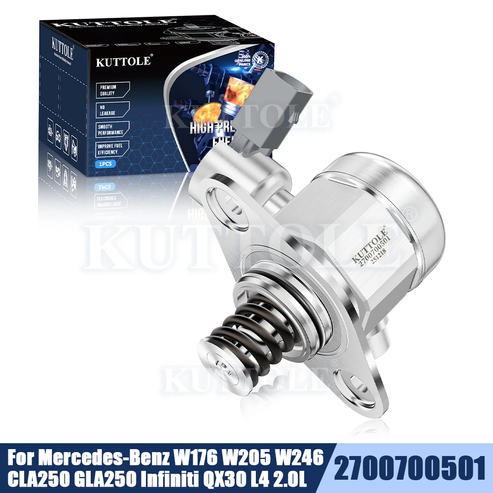 Pompe à carburant haute pression 2700700501 pour Mercedes-Benz W176 W205 W246 CLA250 2014-2019 GLA250 Infiniti QX30 2012-2019 L4 2.0L