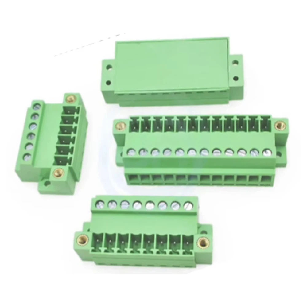 (5 pcs) KF 2EDG-GBM-3.81MM with Fixed Terminal Block 15EDG GBM 3.81 with Flange Pin Socket Top and Bottom Plug 2EDG-GBM 2-16Pin