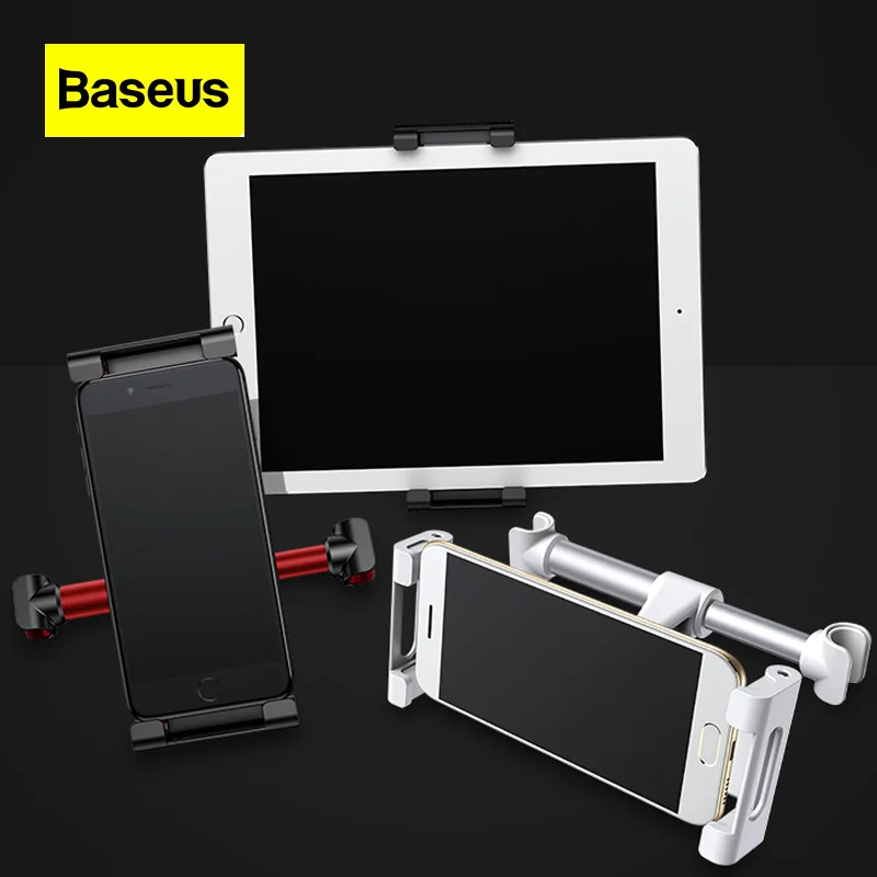 Baseus One Click Installation High Quality Car Phone Holder Anti Shake Black Rotatable for Automobile Rear Seat IPad Bracket