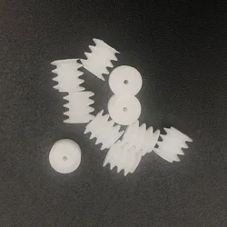 10Pcs/Lot 0.4M Plastic Spindle Worm Reduction Gear Dia.5MM X L/H 5MM Bore Aperture Hole 0.75MM 0.8MM 0.8A 0.4M550.8A 0.4 Module