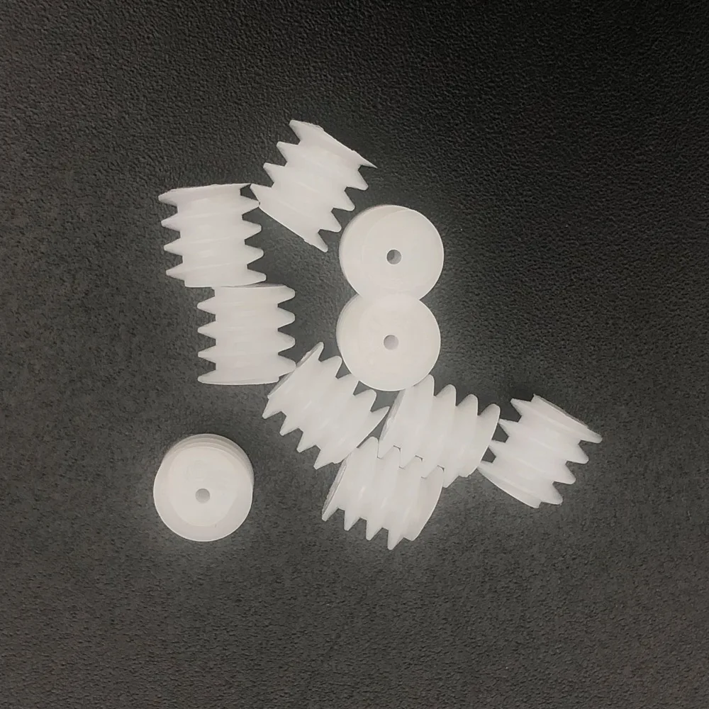 20Pcs/Lot 0.4M Plastic Spindle Worm Reduction Gear Dia.5MM X L/H 5MM Bore Aperture Hole 0.75MM 0.8MM 0.8A 0.4M550.8A 0.4 Module