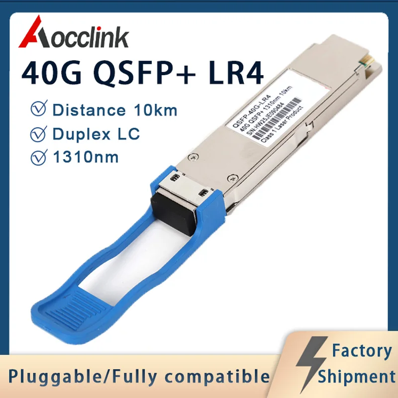 QSFP+ 40G LR4 Duplax LC 1310nm 10km SMF fiber optic transceiver module,DDM  for Intel, Mellanox,  Cisco Ethernet switch