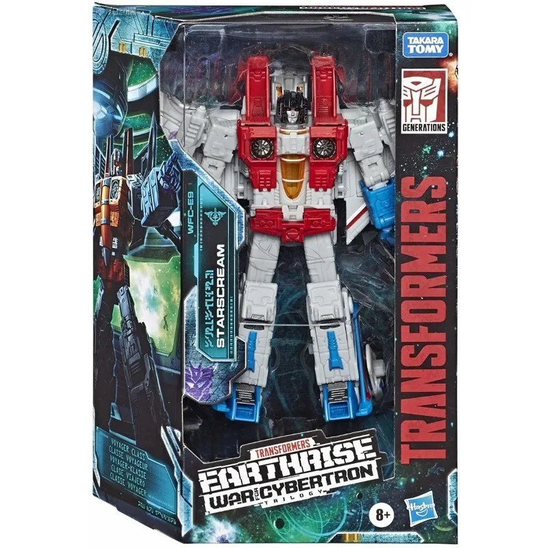 재고 Takara Tomy 트랜스포머 장난감, Earrise Starscream 모델 로봇 컬렉션, 액션 피규어 장난감, 취미 선물