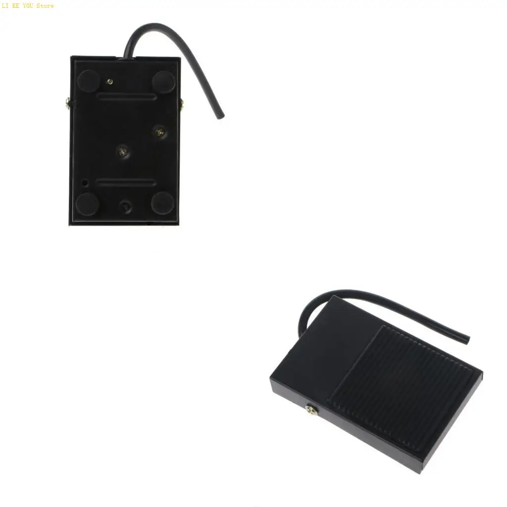 W3JE AC 250V 10A Heavy Duty Metal Momentary Electric Power Antislip Foot Pedal Switch