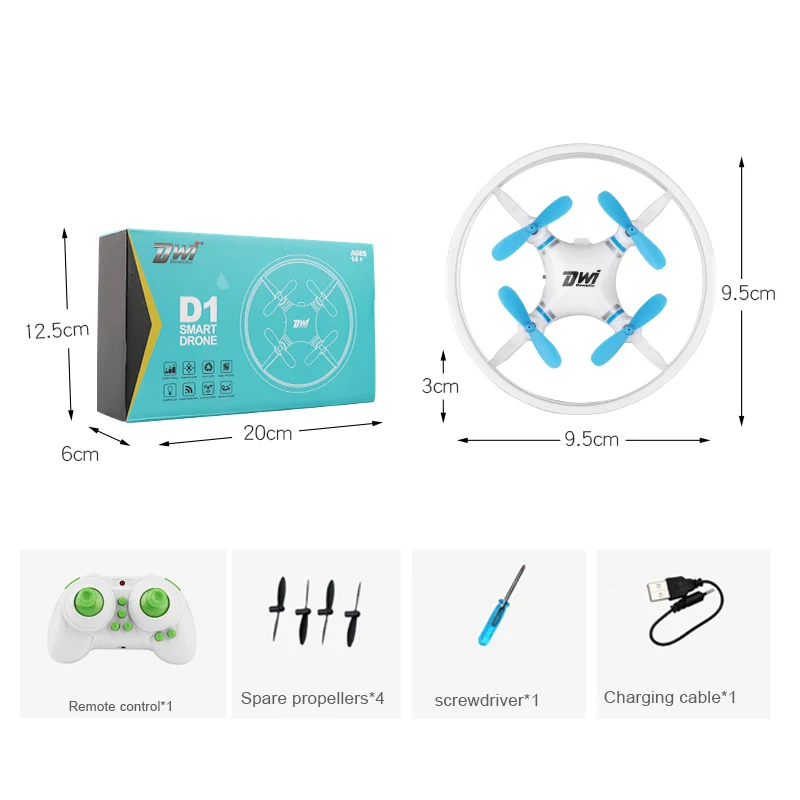 DWI D1 Dron 2.4 G Mini Remote Control drone handled Aircraft New Children's Toy Micro Aircraft Fixed Height Quadcopter toy gifts