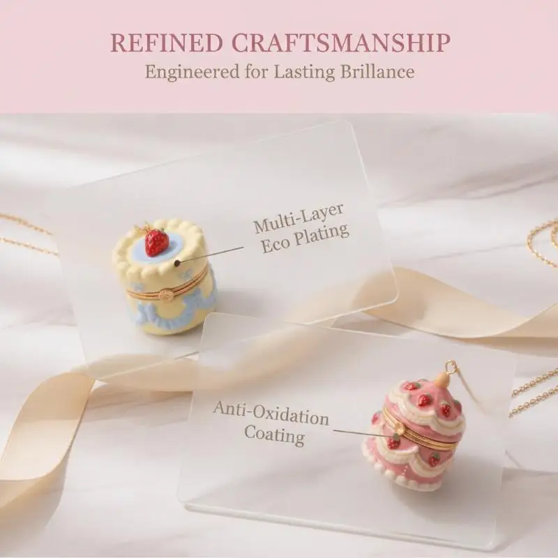 Vintage-Stil Ovale Kuchen-Medaillon-Halskette mit Öffnungs- und Schließfach für Damen, Retro-Outfit Passender Schmuck – Detail 7