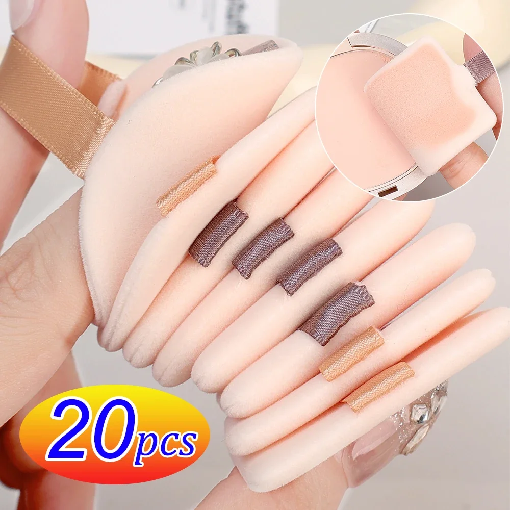 Sopro de pó facial profissional, base líquida, veludo macio, cosméticos, formato redondo, pó solto, maquiagem, beleza, ferramentas coreanas