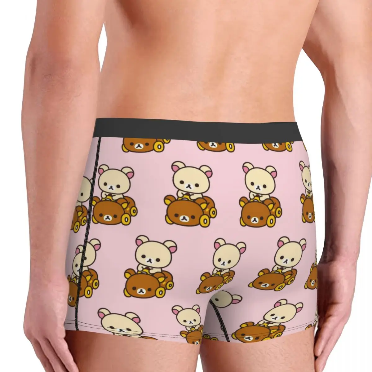 الملاكم السراويل السراويل Korilakkuma القيادة Rilakkuma سيارة سراويل الرجال الملابس الداخلية الناعمة ل أوم رجل صديقها هدية #3