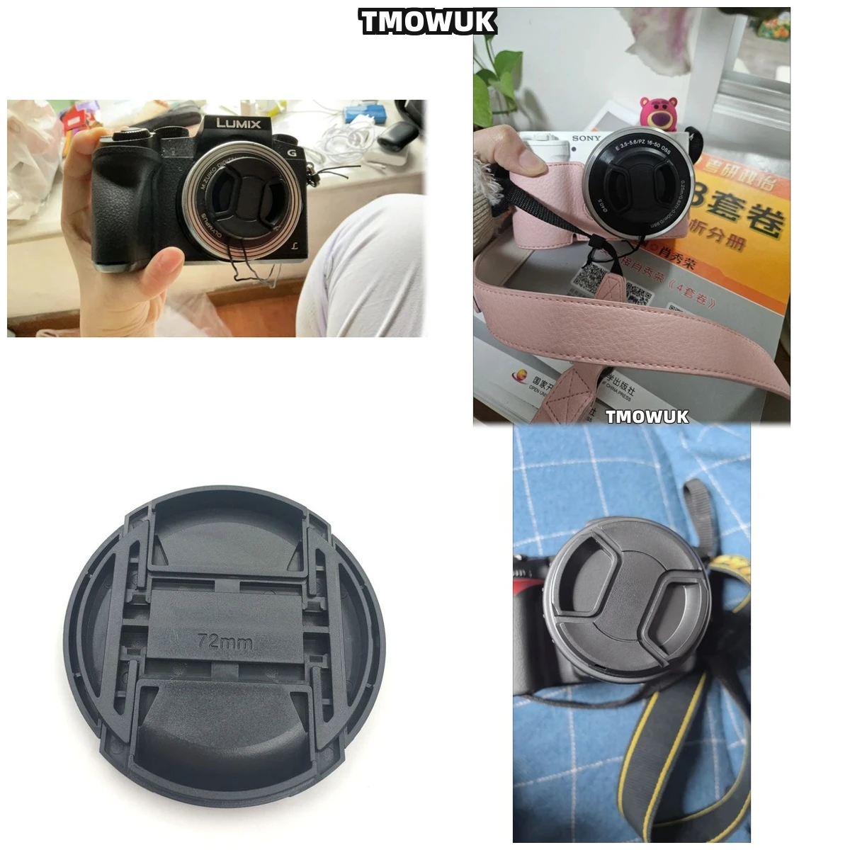

For Hasselblad X1D II 50C H2 H5D-40 H3DⅡ-39 555ELD 1600F 205TCC 907X 50C Camera Lens Cap Protective Cover Center Pinch Snap-on 4
