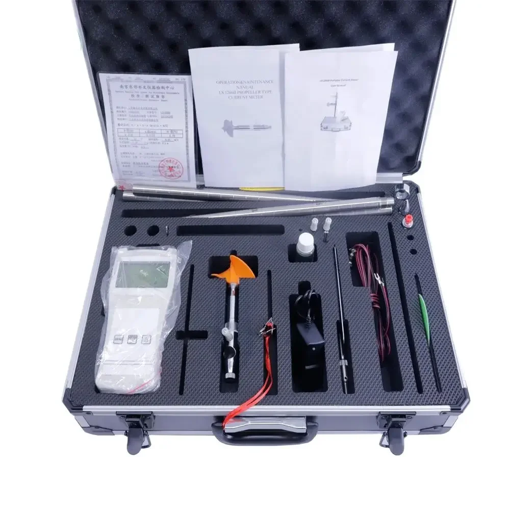 

LS1206B Spiral Paddle Type Velocity Tester Instrument Speed Range: 0.05 ~ 8m/s CBL-1 Pump Flowmeter