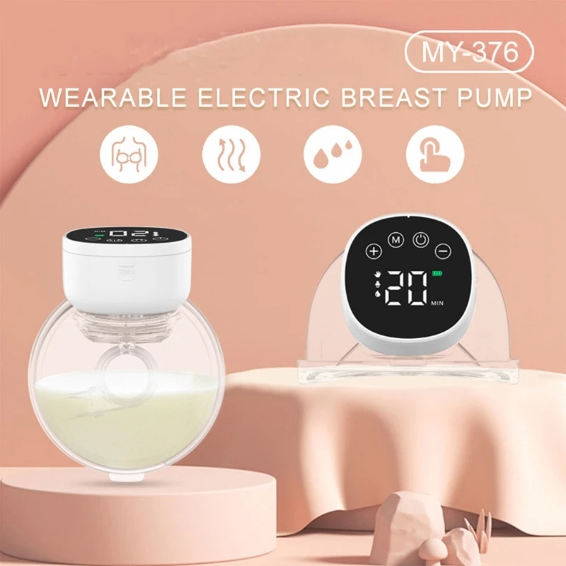 2/1PCS Electric Breast Pump Silent Wearable Hands-Free Newborn Comfort Milk Extractor Milker BPA Free Breastfeeding