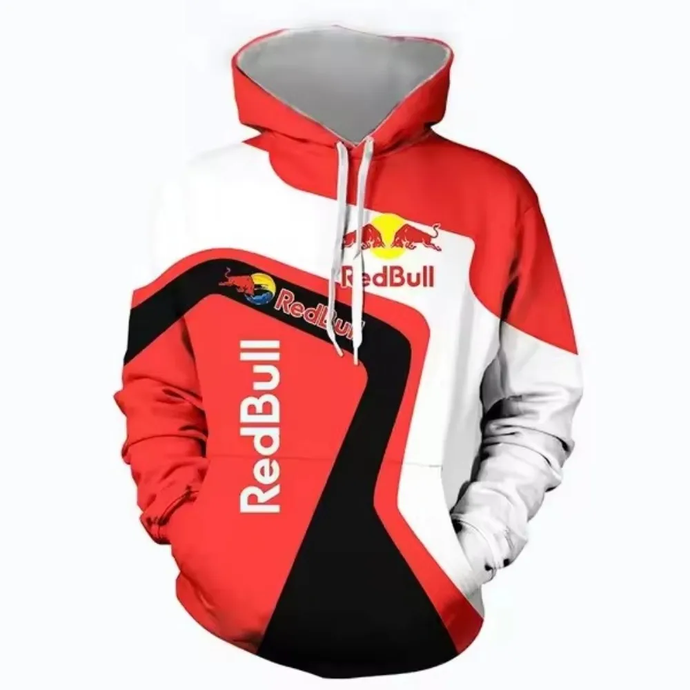 Nouveau sweat à capuche de sport Red Bull à la mode Red Bull 3D imprimé sweat à capuche pour hommes vêtements de sport en plein air sweat à capuche de course vêtements Red Bull