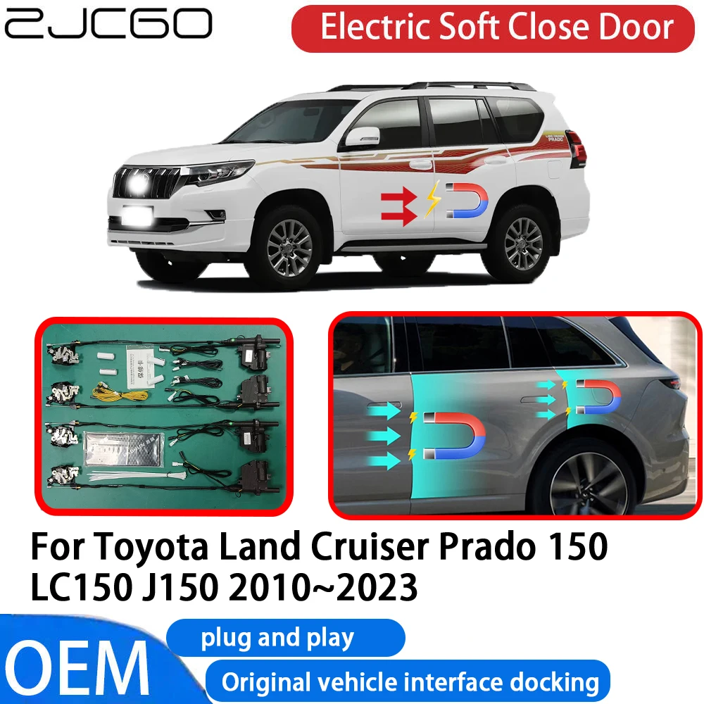 for Toyota Land Cruiser Prado 150 LC150 J150 2010-2023 Car Automatic Electric Soft Close Door Closer System OEM Plug and Play