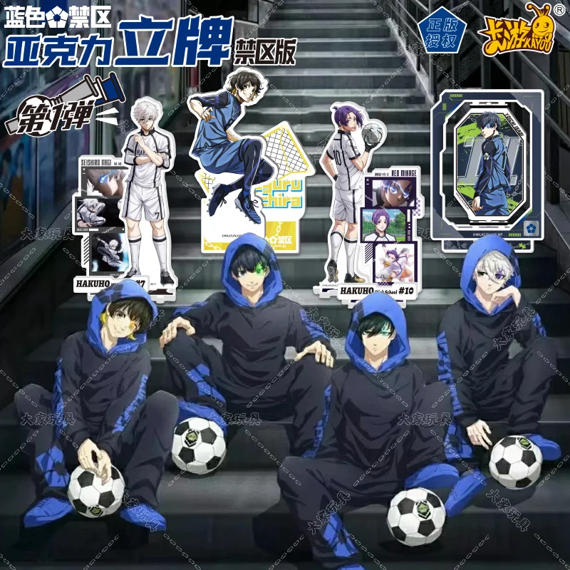 100% ของแท้ Kayou สีฟ้าล็อคการ์ดอะคริลิคยืน BOARD Animation Theme Serie คอลเลกชันเกมการ์ดอุปกรณ์ต่อพ่วงของเล่นเด็ก Cool ของขวัญ