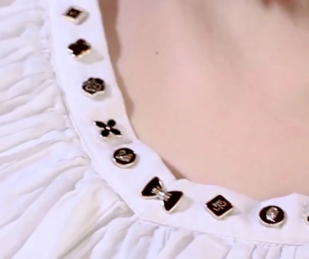 10PCs/Set Plastic Anti-exposure Snap Buttons For Clothings Rhinestone Decorative Buttons For Needlework Twist Fit Jeans Suit