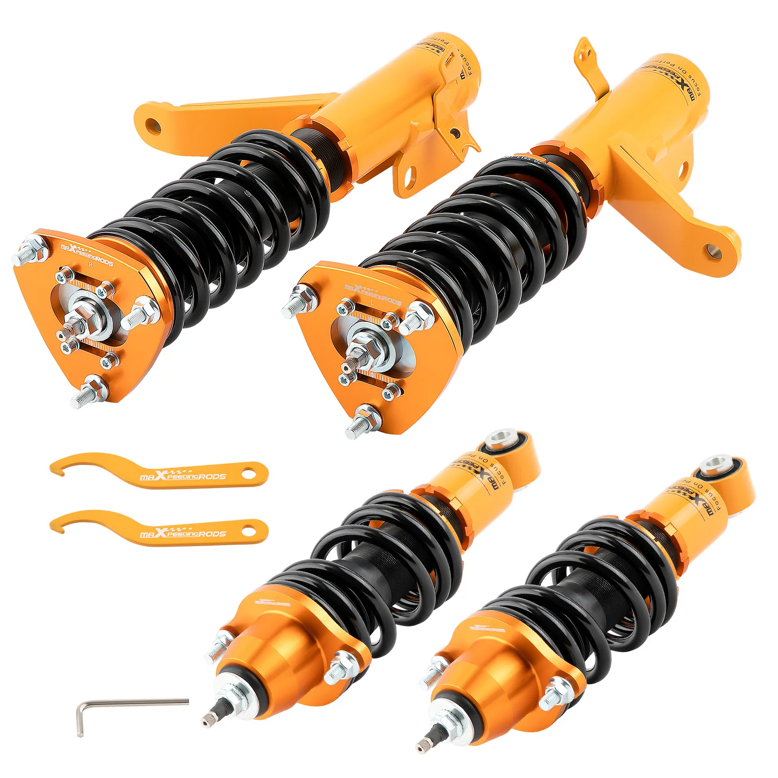 

MaXpeedingrods Damping Coilovers For Honda Element YH1 YH2 2003-2011 Hardness Adjustable Shock Suspension Kit
