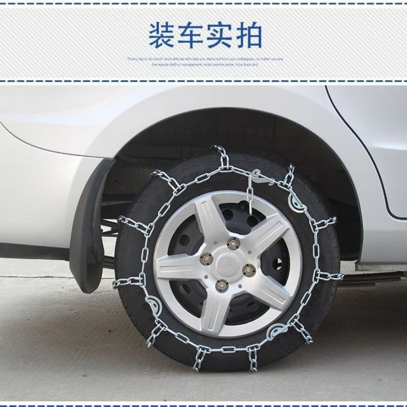 Chaînes à neige en fer robuste, chaînes de pneus antidérapantes pour véhicules tout-terrain/canans/camions/furgons, ajustement universel, approvisionnement d'usine