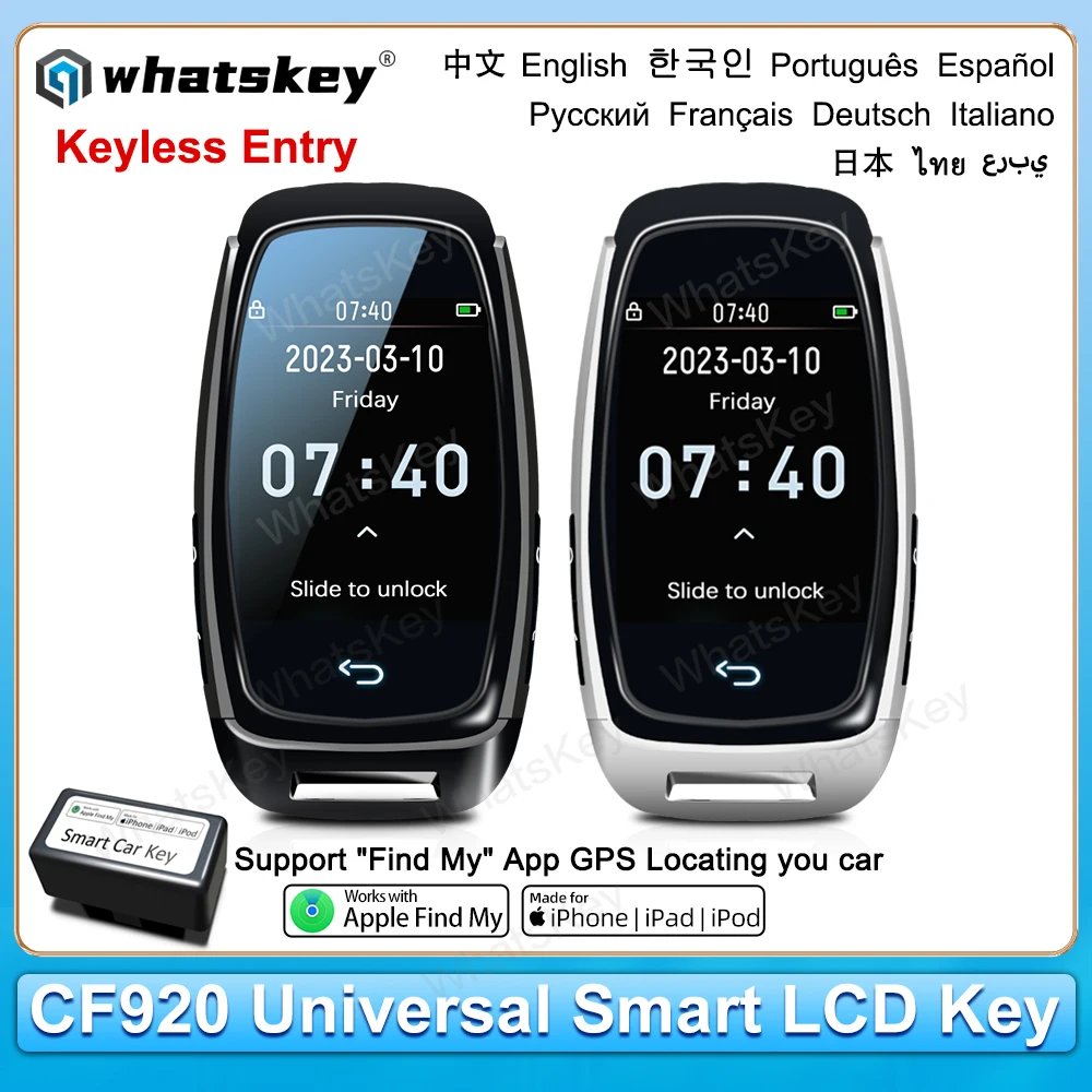 Newest CF920 Universal Modified LCD Smart Key Screen Display For BMW/Audi/Benz/Ford/Hyundai/Kia/Toyota/VW Keyless Entry 920FM
