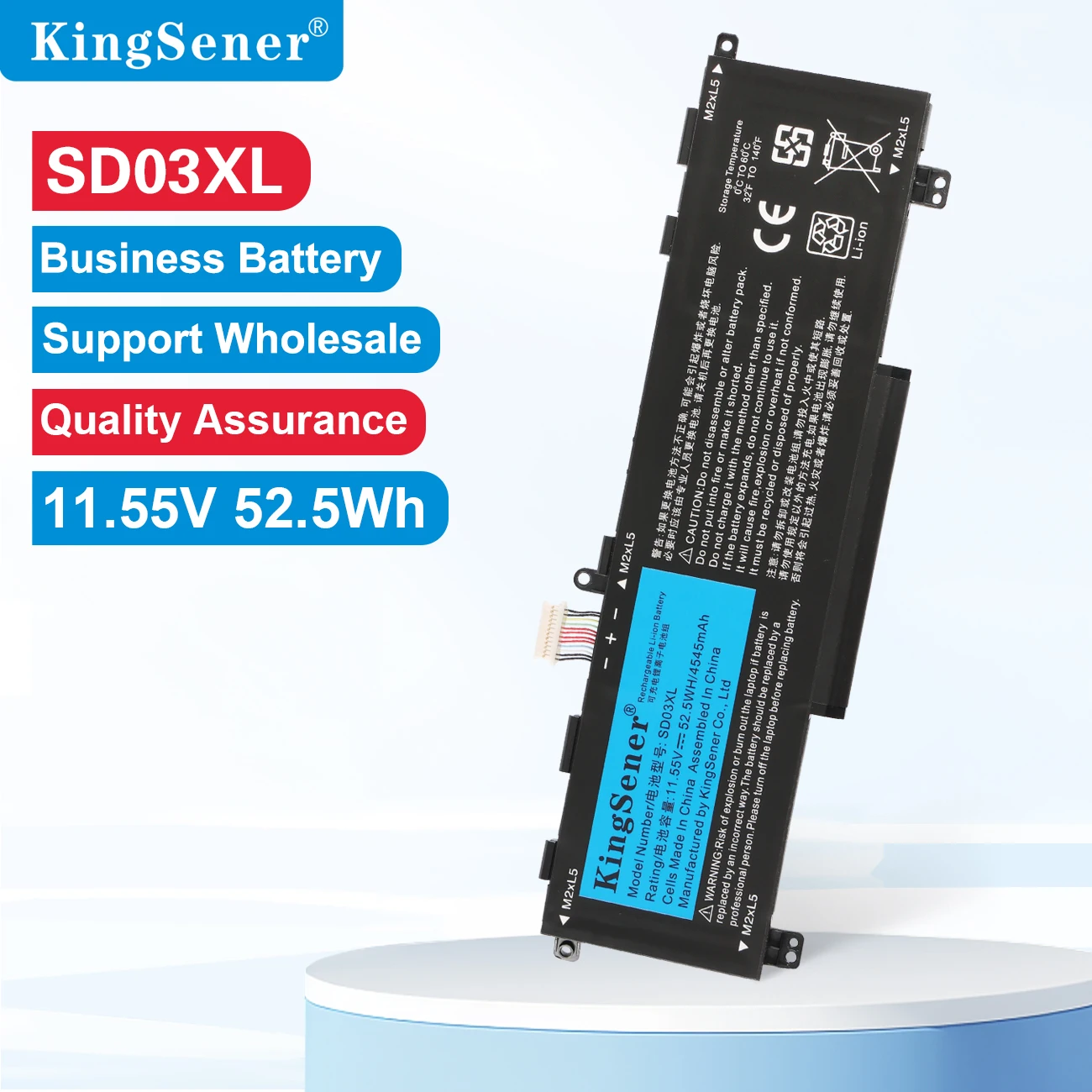 KingSener SD03XL Laptop Battery For Omen 15 2020 15-ek0000 15-en0000 HSTNN-OB1R L84357-AC1 L84394-005 15-ek0001TX 15-ek0011TX