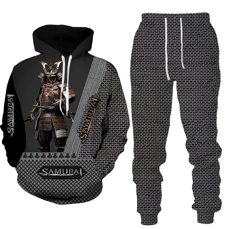 Autumn Men Hoodie Tracksuit Sets 3D Hoodies Pants 2 Piece Streetwear  Hoodies Fashion Men Sweatshirt Joggers Sweatpants Suit