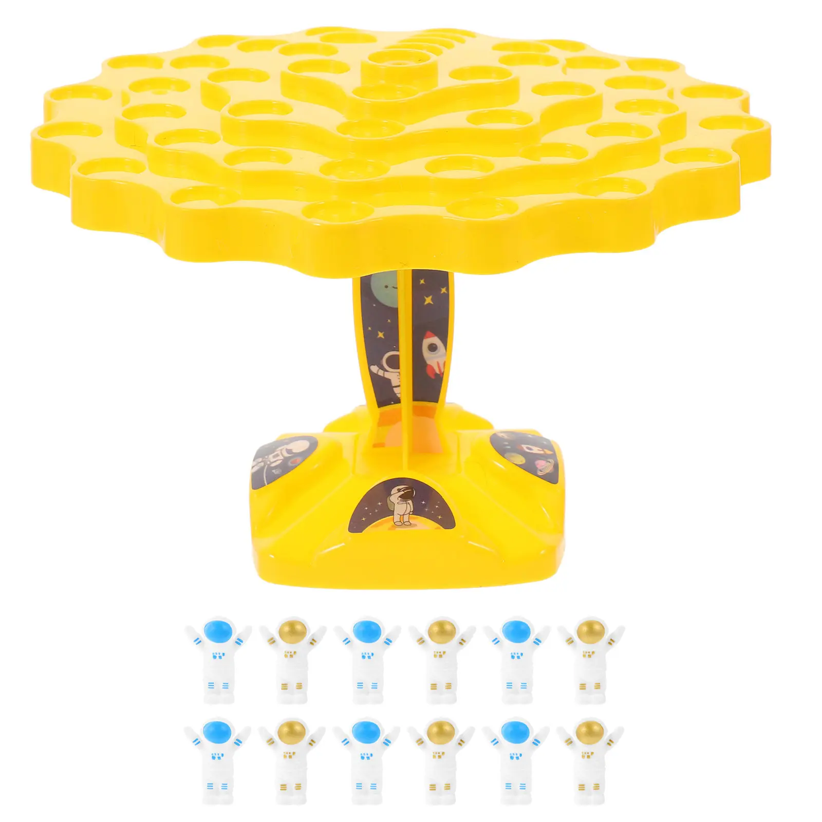 1Set Astronaut Balancing Game Cartoon Spaceman Playset for Kids Enhances Hand Eye Coordination Cognitive Skills