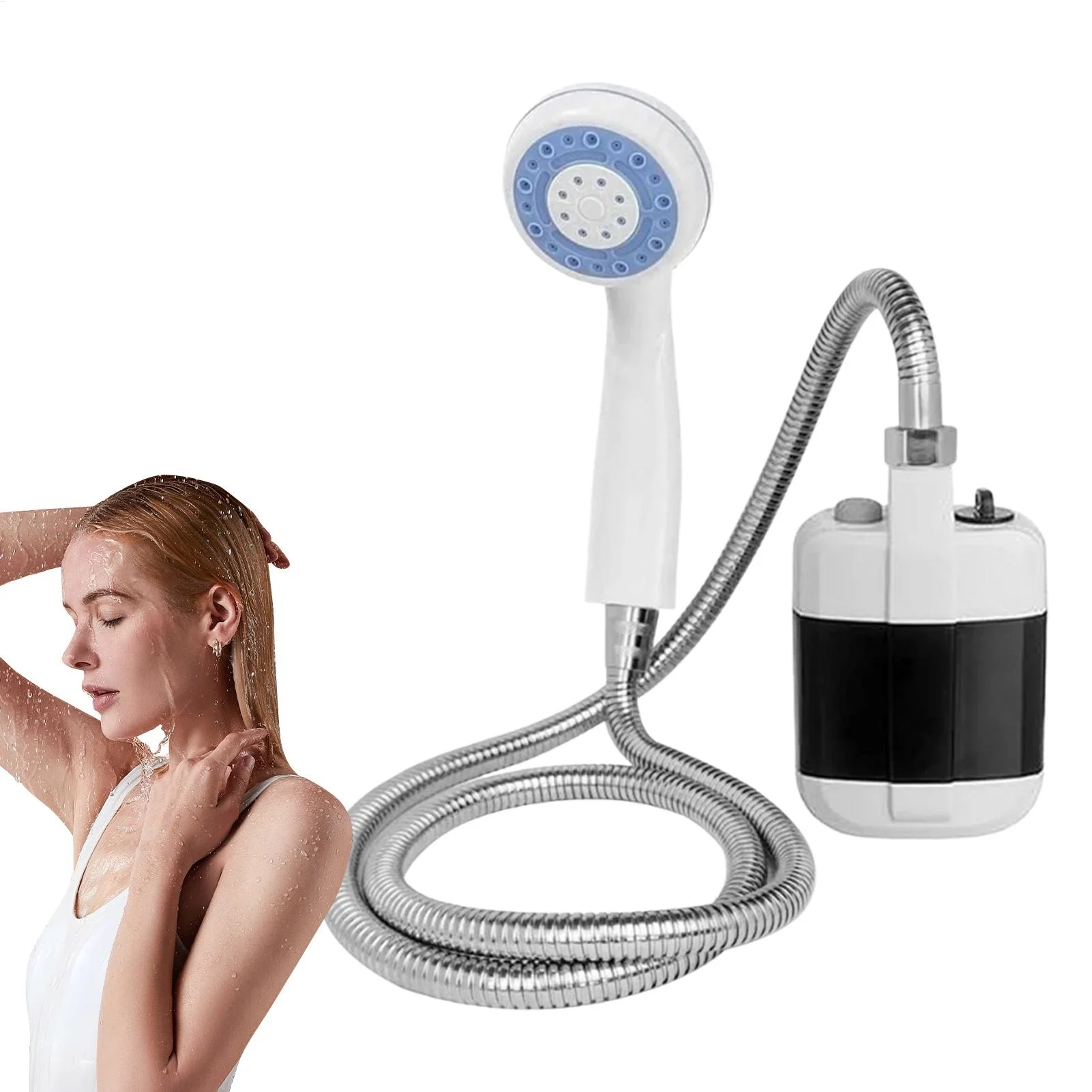 

Portable Camping Shower Outdoor USB Rechargeable Electric Shower Pump for Camping Car Washing Gardening Pet Cleaning