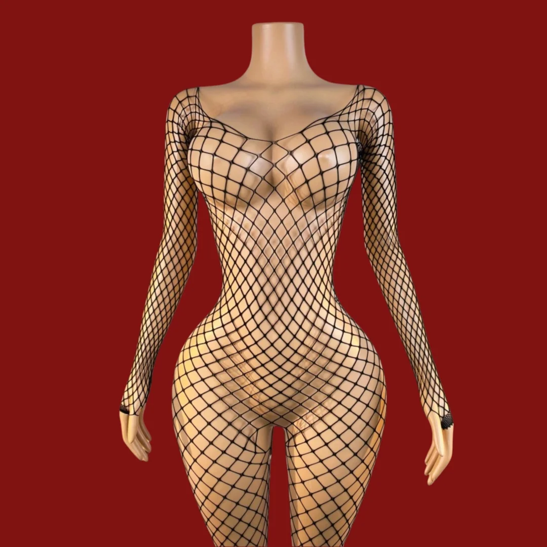 Open Crotch Bodystockings Sexy Adult Female Black Women Fishnet Lingerie Underwear Transparent Bodysuit Catsuit Cosplay Costumes