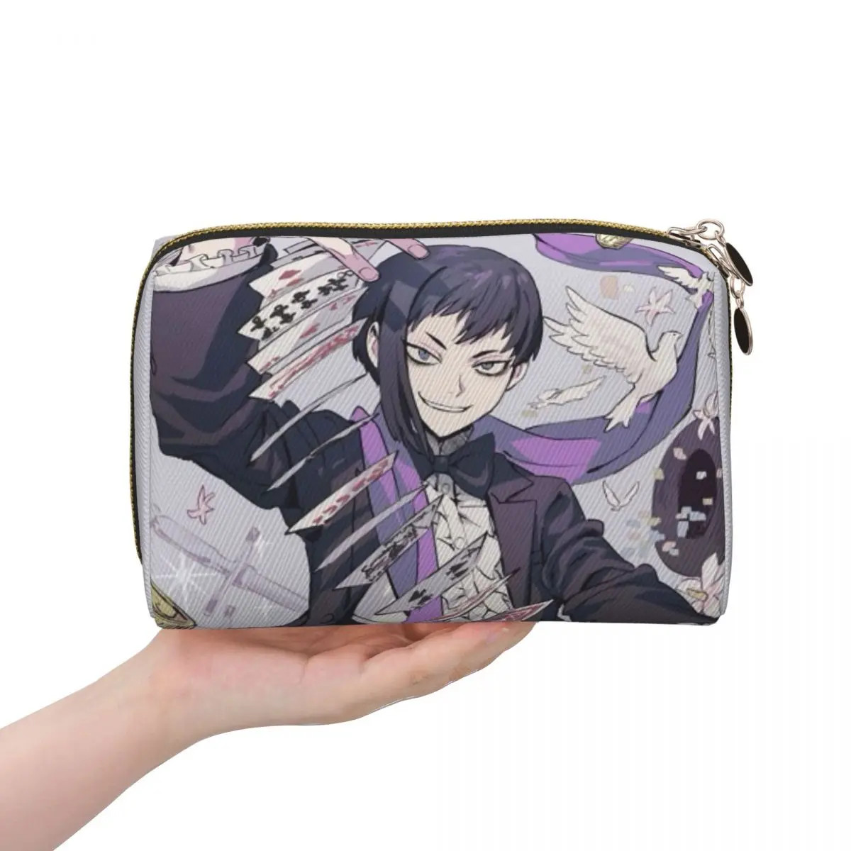 

Gen Asagiri Dr Stone Apan Anime Women Cosmetic Bags Travel Makeup Organizer Pouch Toiletry Storage Dopp Kit Case