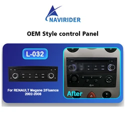 OEM Style Key Control Panel For RENAULT Megane 2/Fluence 2002-2008 to control After Market Android Screen