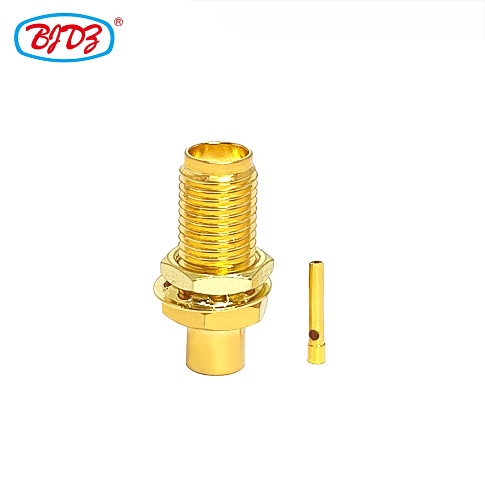 Free Shipping 10PCS SMA Female Bulkhead Connector for RG402 Cable
