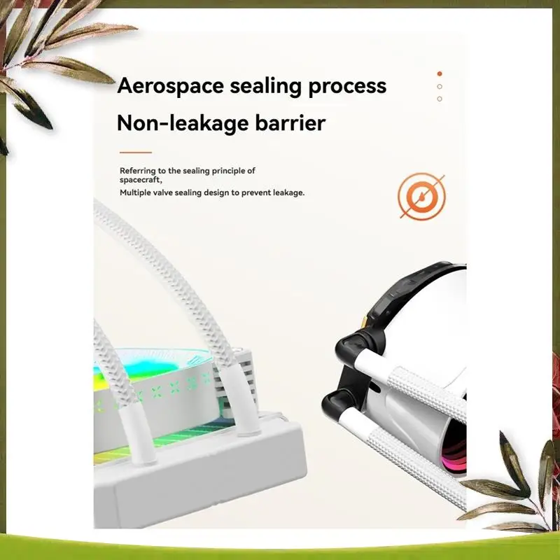 New-Integrated Water-Cooled Digital Display CPU Radiator Argb Wireless Lens Temperature Display CPU Fan Computer Water Cooling B