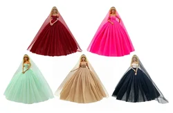 1 Set Cloth Doll Accessories Party Dress Outfit + Shoes for 11.5 Inch 30cm Doll Kids or Birthday Gift