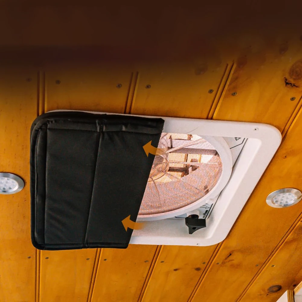 

Insulated Fan Cover Roof Ventilation Cover Camping Traveling Compact Storage Complete Light Protection Gapless Seal