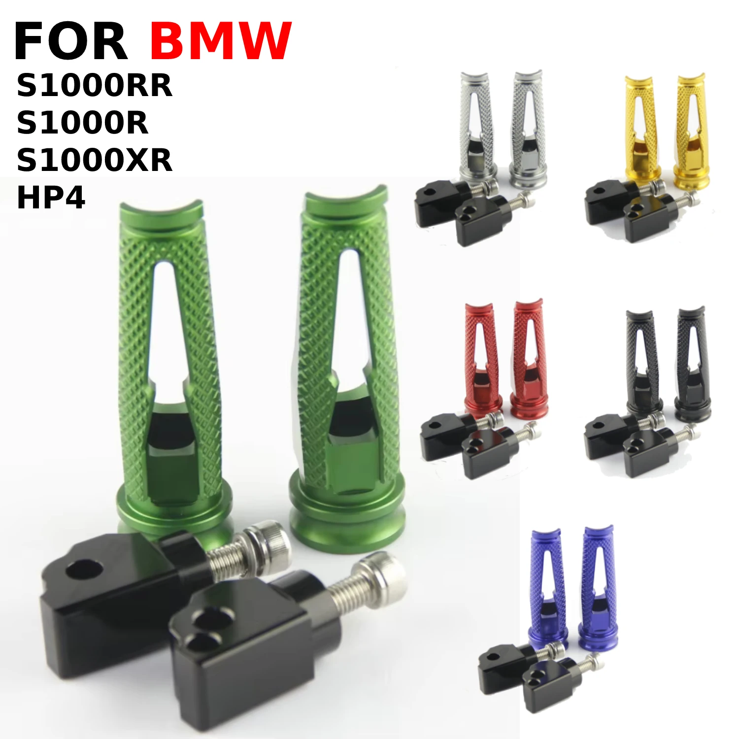 

2 PCS Rear Foot Peg Footrest Fits BMW S1000RR 2010 2011 2012 2013 2014 2015 2016 2017 2018 S1000R S1000XR HP4 Motorcycles Parts
