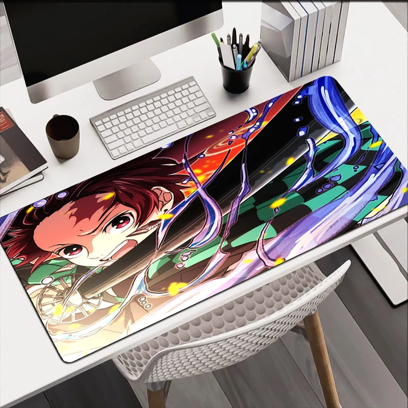 Desk Mat Gamer Mousepads D-Demon Slayers Pc Mouse Pad Office Desk Pads Large Mousepad New Non-slip Mouse Mats For Computer Gift