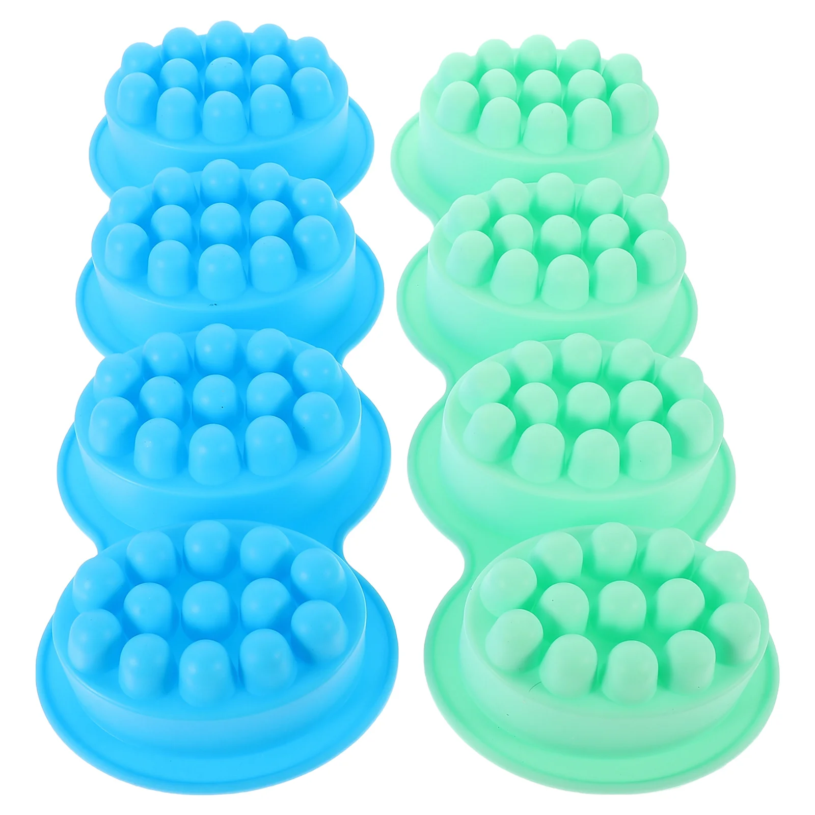 

2Pcs Reusable Silicone Soap Mold Oval Shape with Massage Bristles Ideal for DIY Soap Making and Home Craft Projects