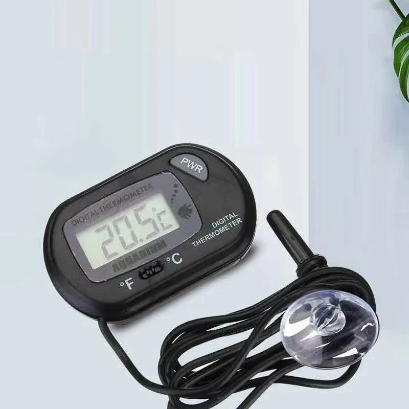 Thermometer Fish Tank Aquarium Electronic Digital Reptile Turtle Diving Pet Box Suction Cup Waterproof Electronic Thermometer image 3