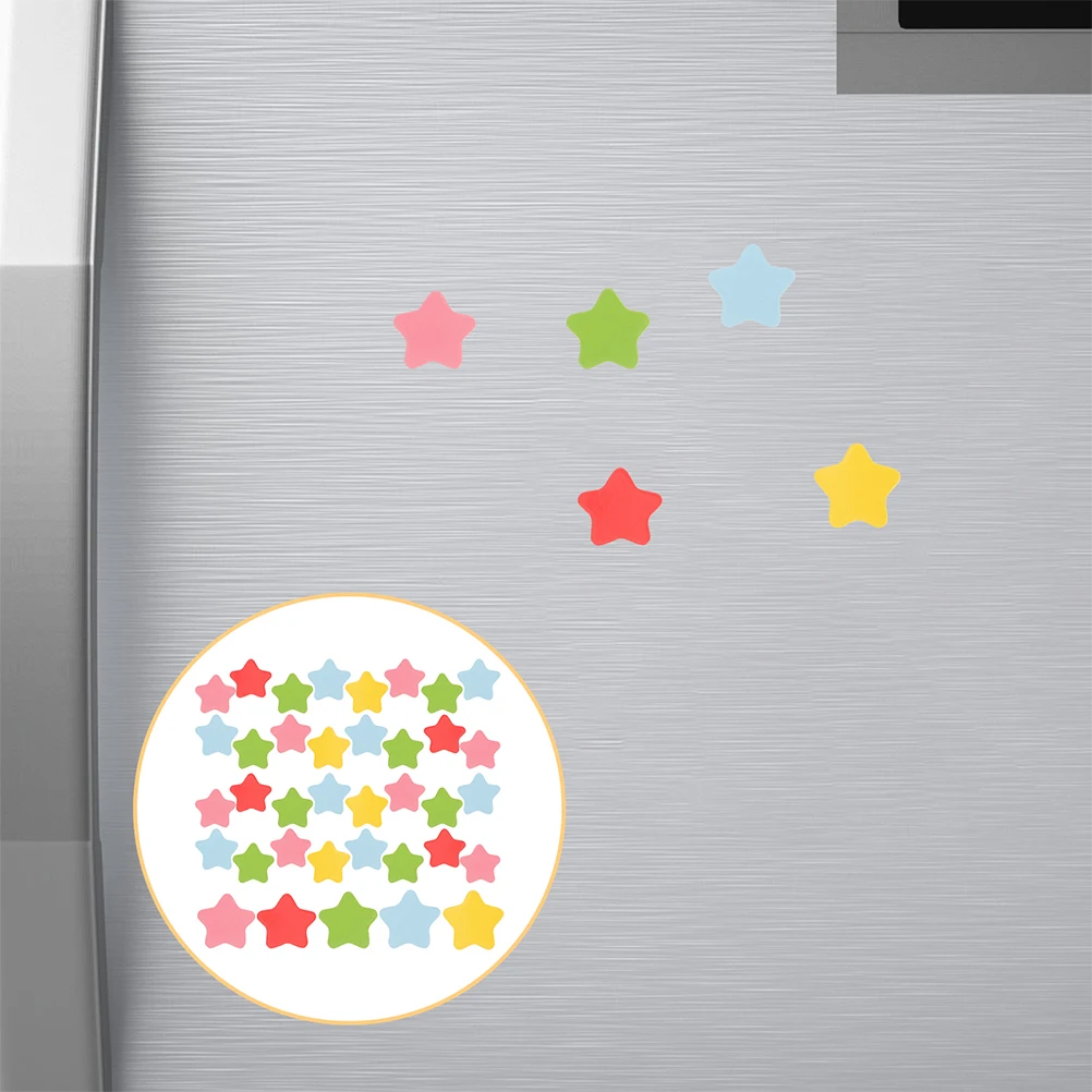 

100 Pcs Star Magnets Creative Fridge Tiles Magnetic Stars for Whiteboards Refrigerator Decor Motivational Reward Charts Kids