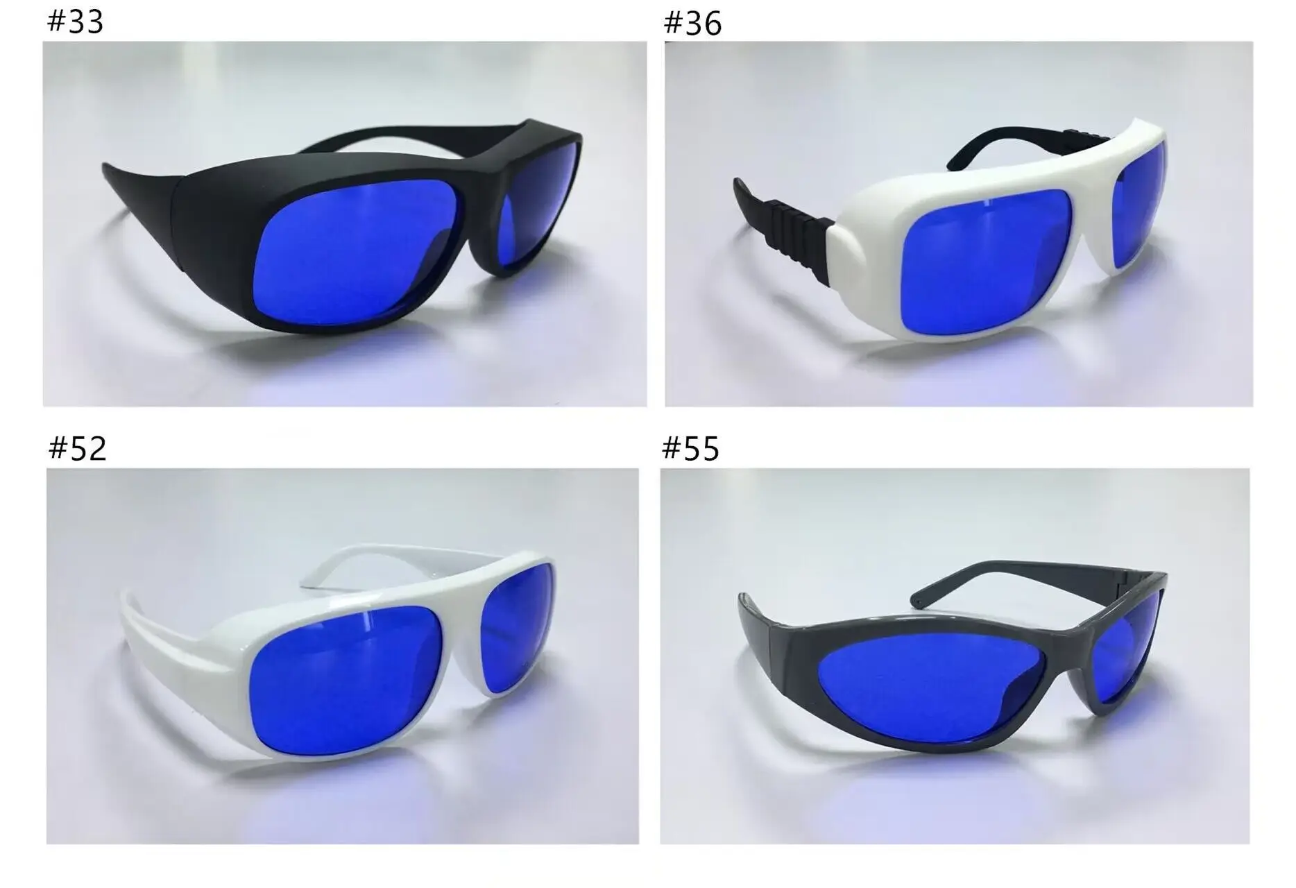 OD4+ 585nm-595nm Laser Safety Glasses Yellow Laser Protective Goggles