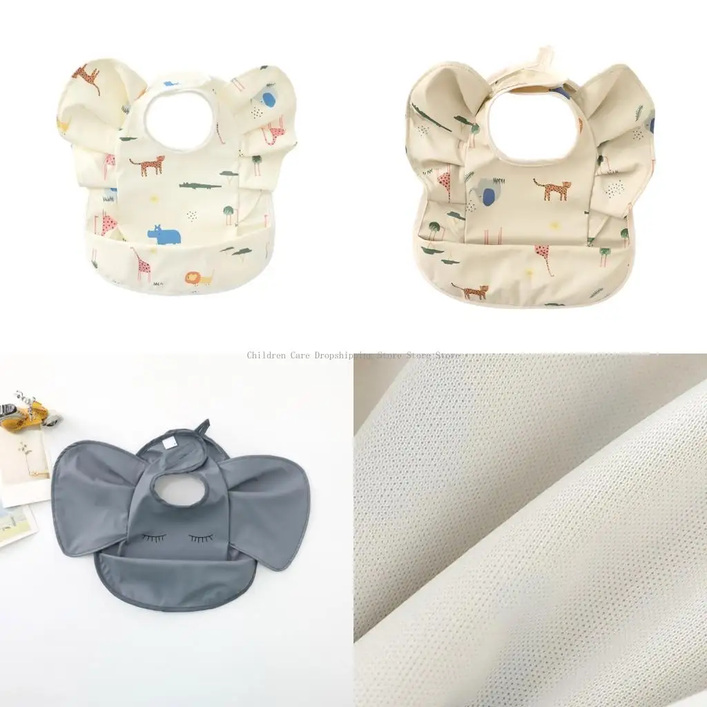 

Adorable Angel Wing Design Baby Bib Water Proofing Design Burp Cloth Easy Cleaning Feature for Infants Toddler