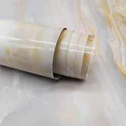 15 Styles White Marble Pattern Wallpaper Kitchen Desk Wardrobe Home Decor Peel & Stick Waterproof Oil-proof Art Wall Sticker