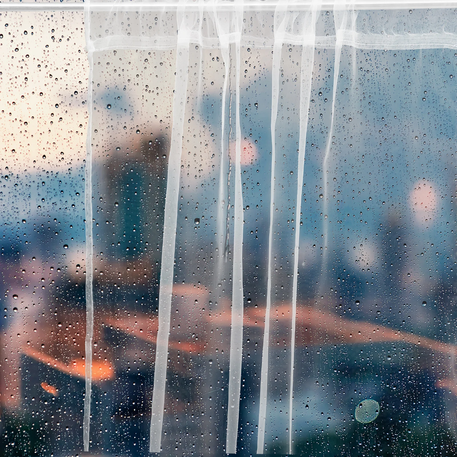 2 قطعة ستائر بيضاء شفافة نافذة غرفة النوم شفافة أنيقة ثنى البوليستر ستارة الزخرفية البوليستر ستارة نافذة الشاشة