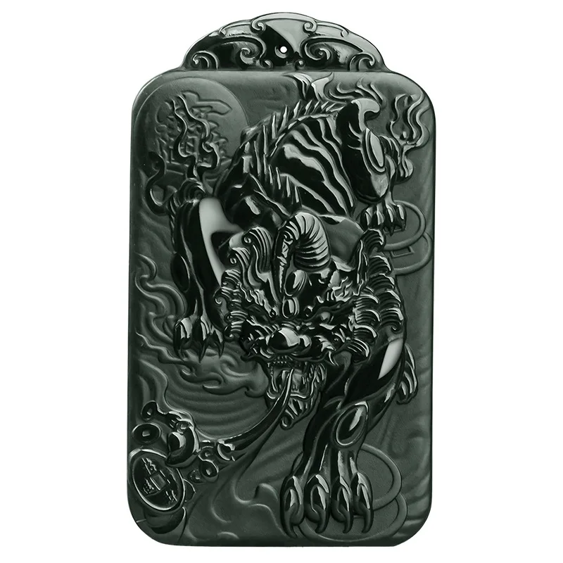 Natural Old Material Hetian Jade Green Jade Pixiu Pendant for Men Blessing Wealth Attracting Good Luck Jade Pendant Gifts
