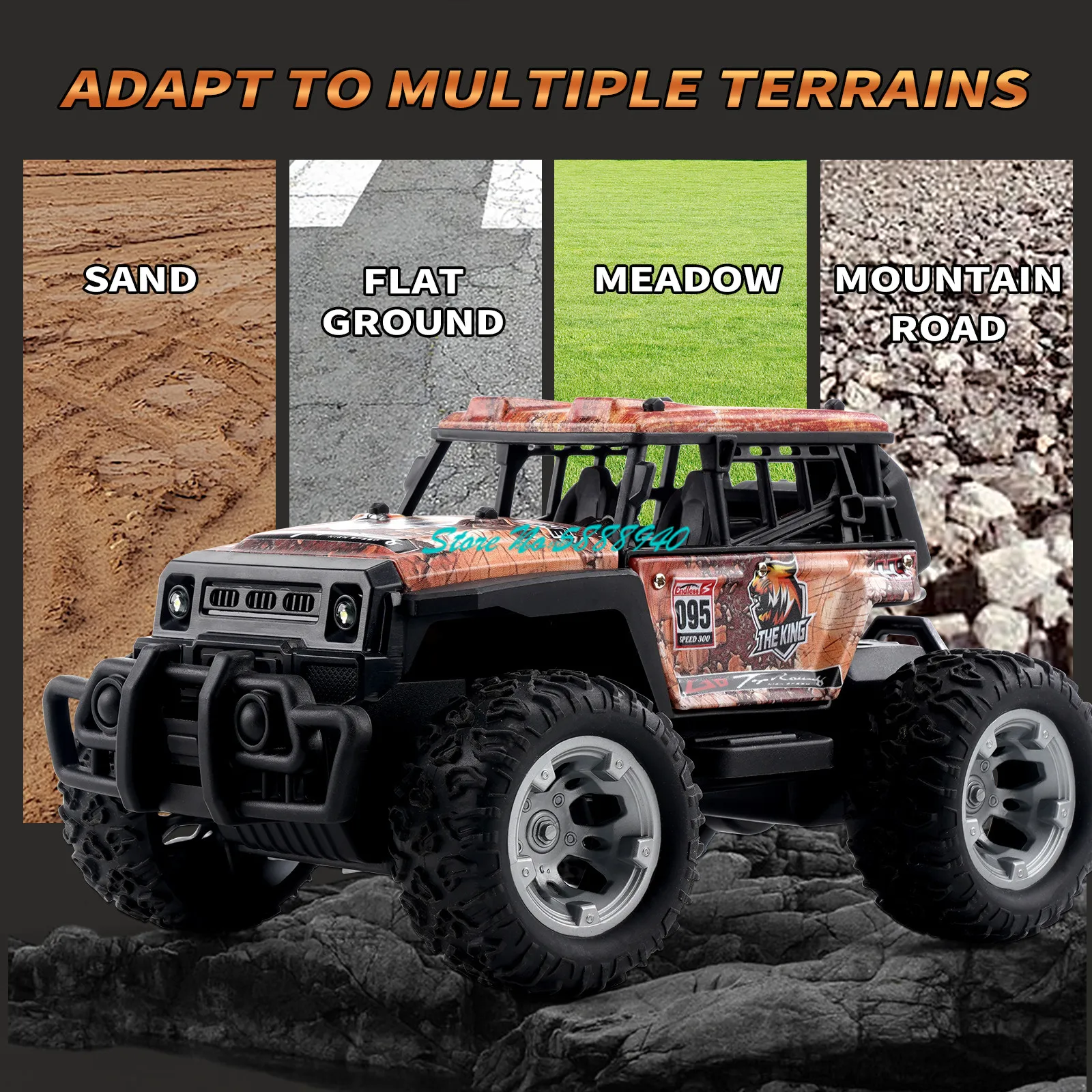 1:20 30 دقيقة جميع التضاريس على الطرق الوعرة تسلق Rc سيارة شاحنة 2.4G 4WD LED التحكم في الإضاءة تحطم المقاومة راديو التحكم نماذج من الشاحنات
