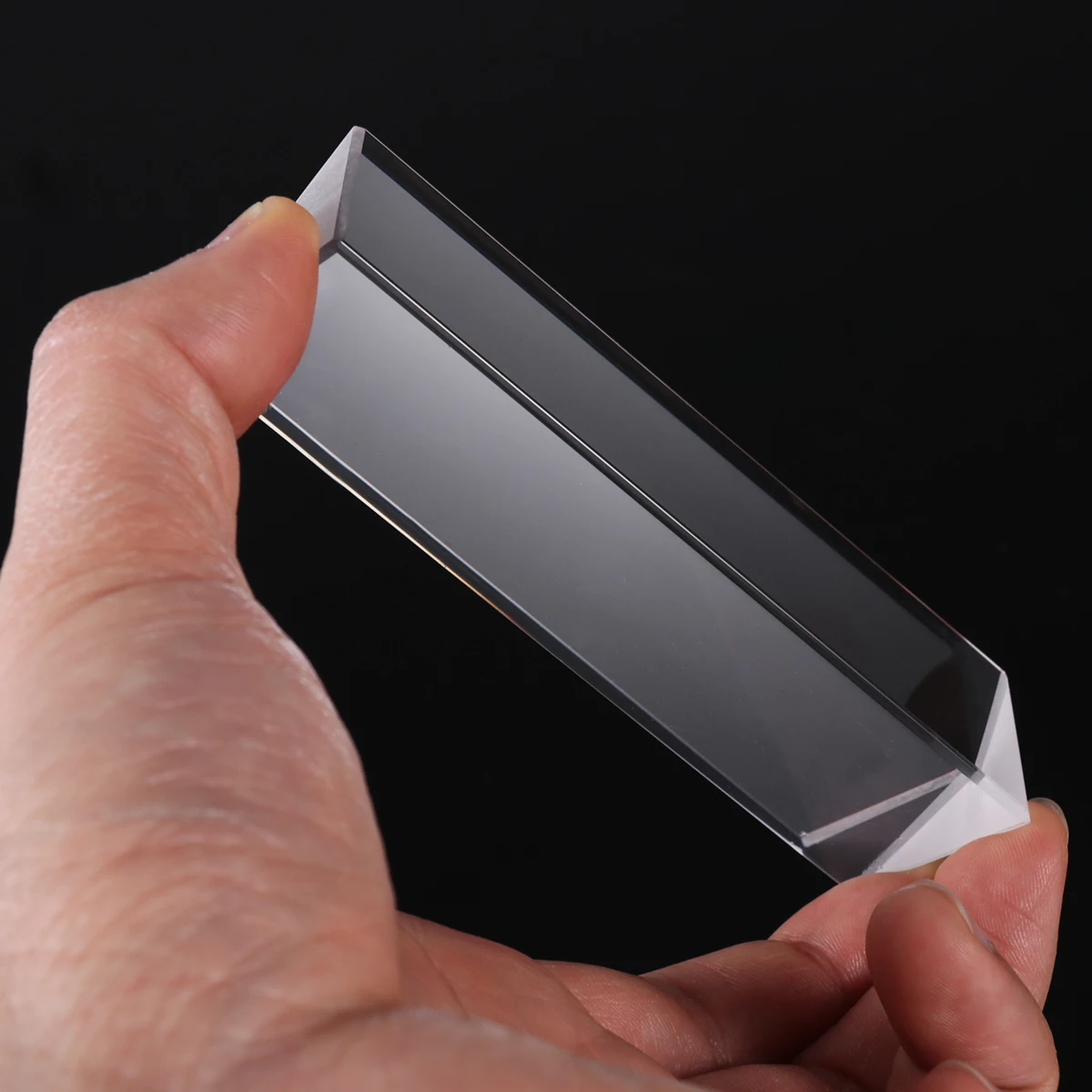 

Triangular Prism 100x30x30mm Optical Glass Precise Breaking Light Spectral Components Physics