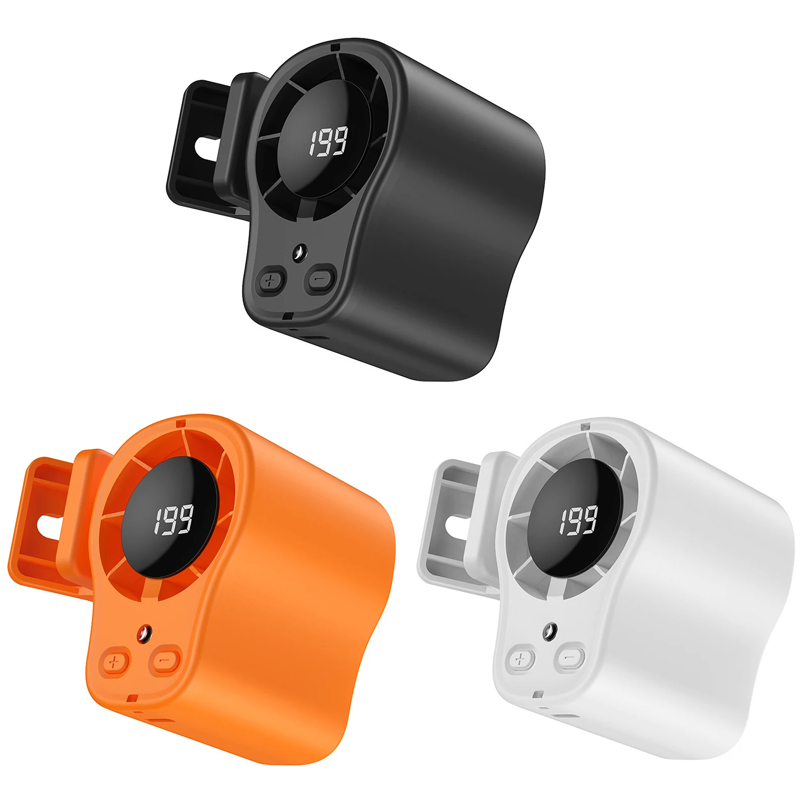 Rechargeable Wearable Belt Waist Fan 199 Speeds 360° Rotation Hands-Free Clip on Fan LED Digital Display for Cars Work Camping